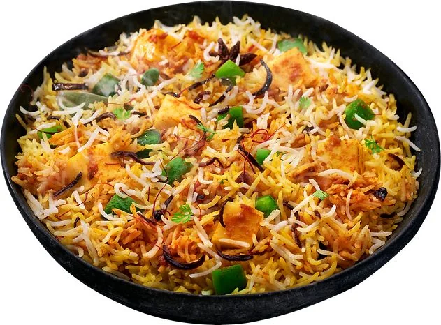 Paneer Ghee Roast Tawa Biryani