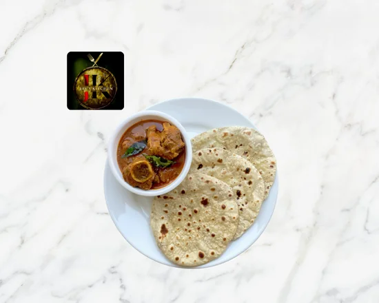 Chapathi (2 Pieces) with Mutton Curry