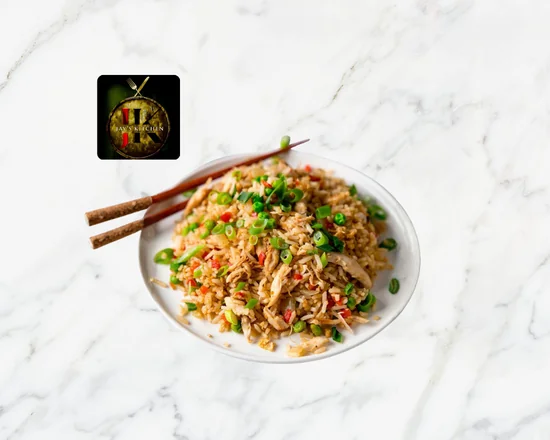 Burnt Garlic Chicken Fried Rice