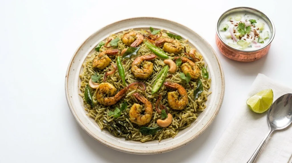Gongura Shrimp Pulao