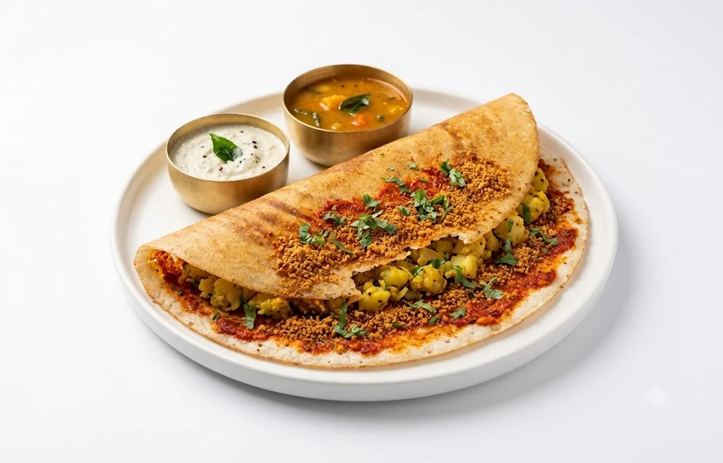 Masala Karam Papula Podi Dosa