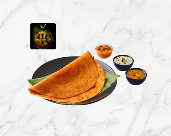 Ghee Nalla Karam Dosa
