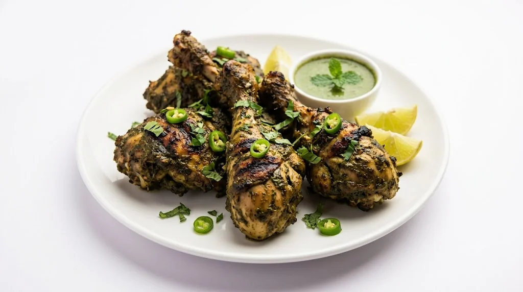 Gongura Pachi Mirchi Chicken Kabab ( Bone In )