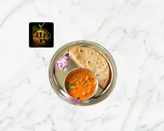 Chapathi (2 Pieces) with Kaju Tomato Curry