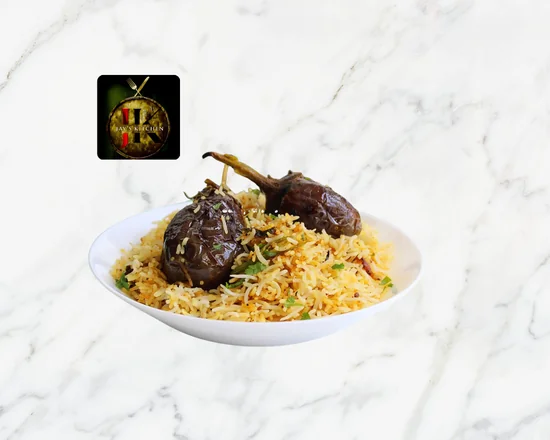 Pachi Mirchi Gutti Vankaya Ghee Roast Pulao